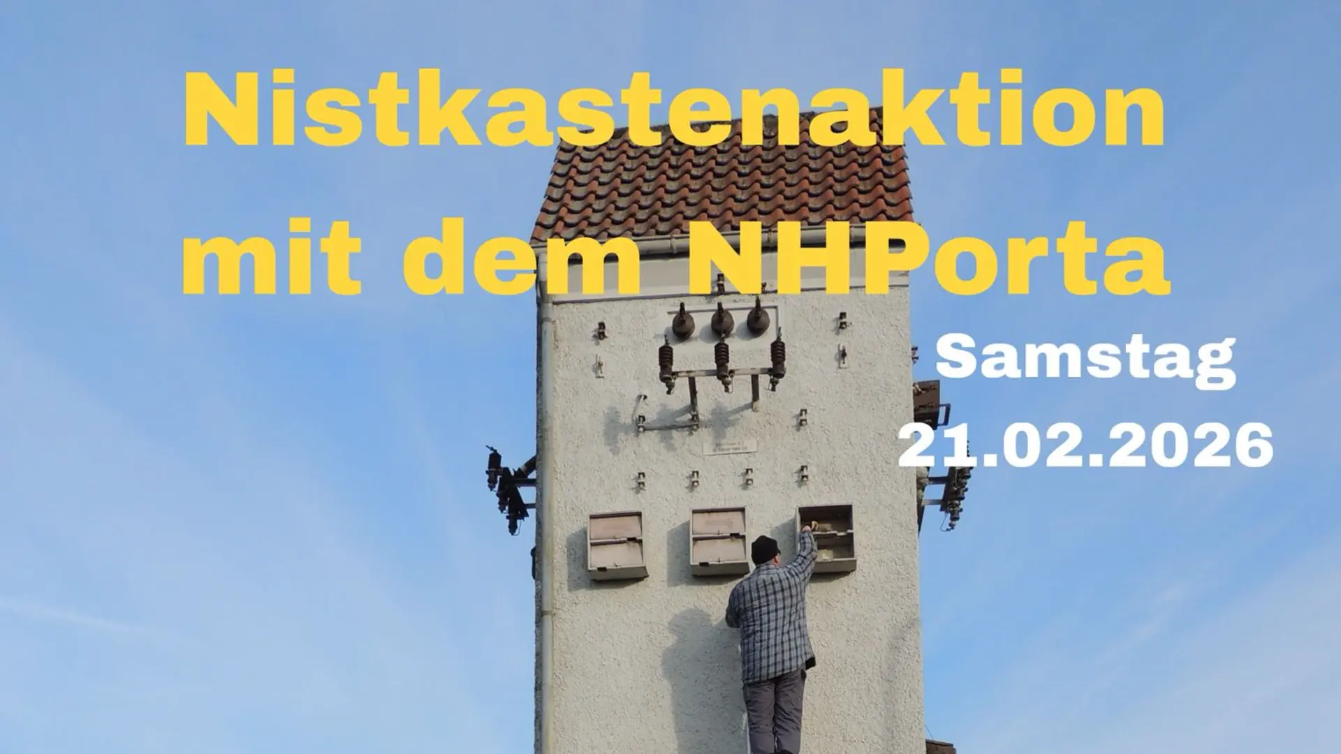 Flyer Nistkastenaktion | © DAV Minden